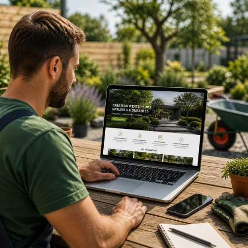 Site internet d'un artisan paysagiste à Saint-Étienne