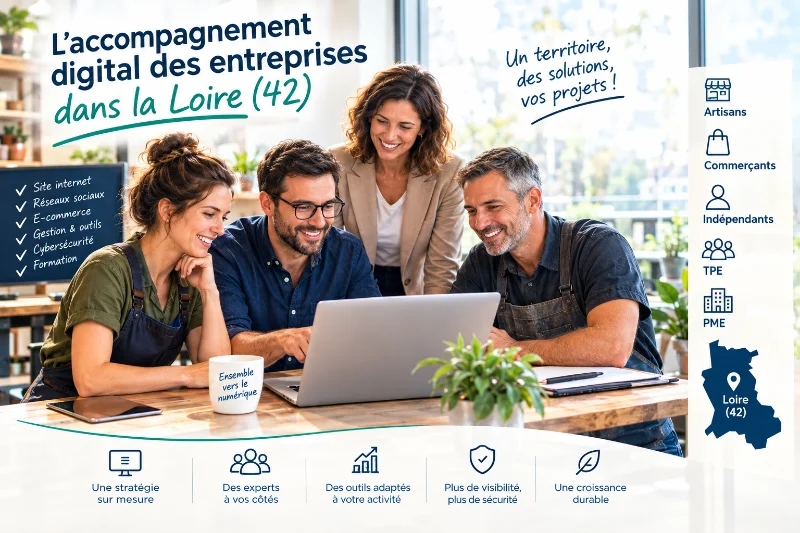 Accompagnement digital des entreprises de la Loire (42)