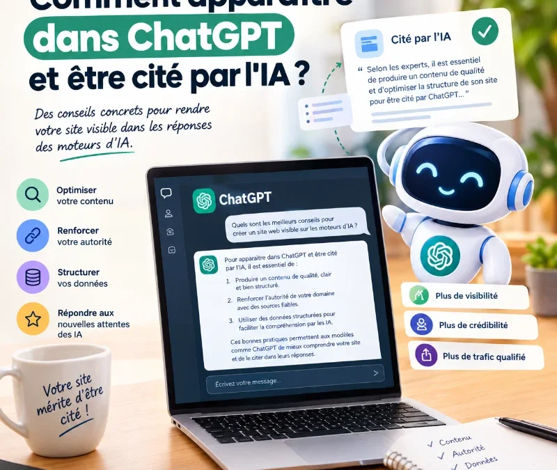 Comment apparaître dans Chatgpt et être cité par l&rsquo;IA ?