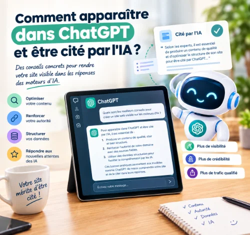 comment apparaitre dans recherche chatgpt.
