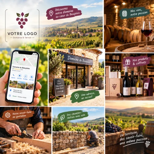 beaujolais domaine viticole et artisans visibilité google
